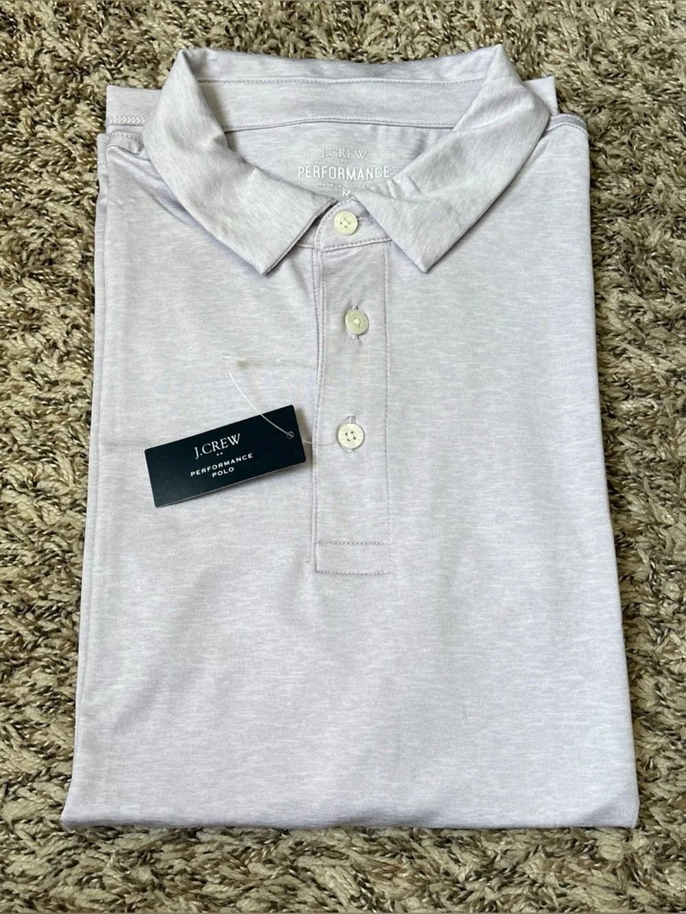 J. Crew Performance Polo Shirt - Light Lilac